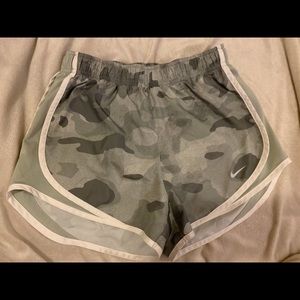 Camo Nike running shorts
